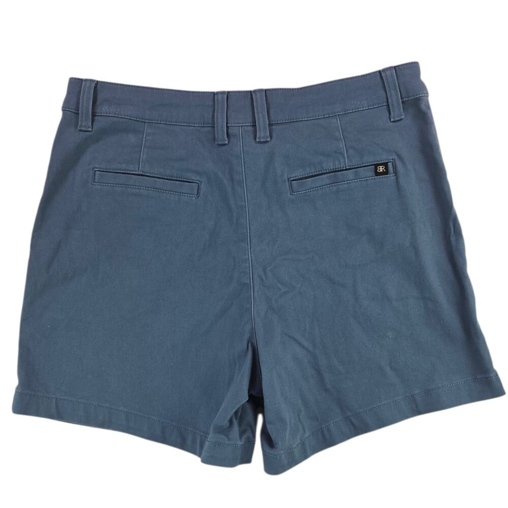 Banana Republic | Blue 5" Flat Front Hi-Rise Shorts | Size  10 - Picture 3 of 4